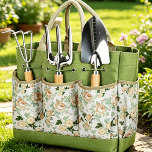 9-Piece Heavy Duty Garden Tool Set With Bag, Rust-Resistant