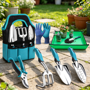 Garden Tool Set With Shovel And Trowel, Rust-Resistant Essentials Kit