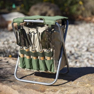 Folding Garden Kneeler And Seat With Detachable Organizer Bag